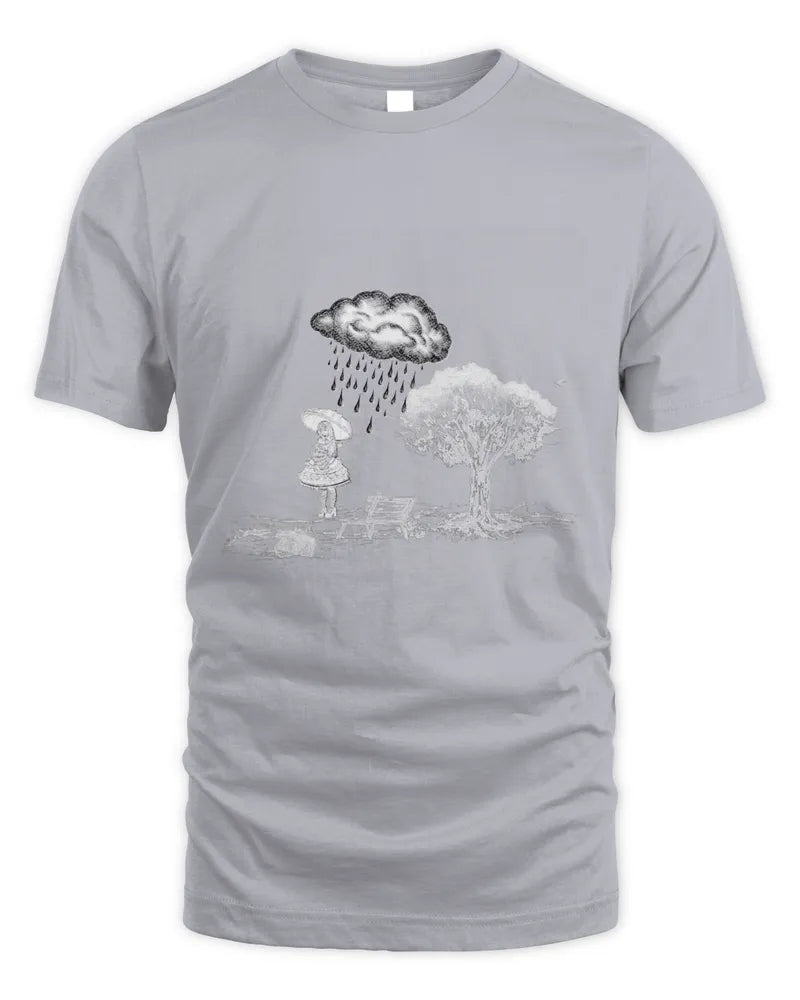 Stormy Weather-Hand drawn artwork by Evangelyn<3- Unisex Tshirt
