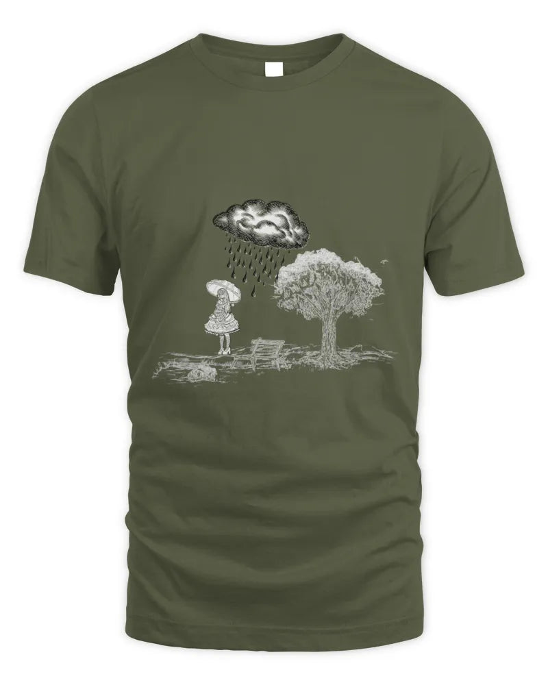 Stormy Weather-Hand drawn artwork by Evangelyn<3- Unisex Tshirt