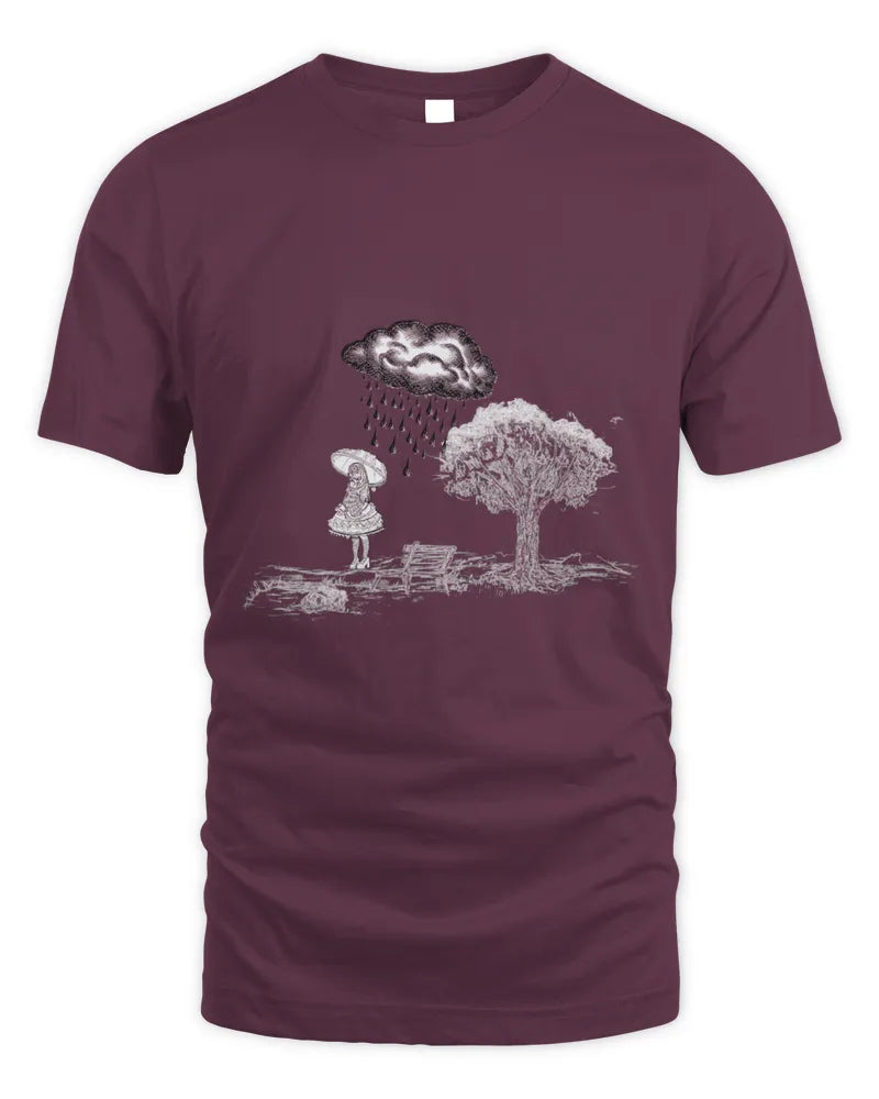 Stormy Weather-Hand drawn artwork by Evangelyn<3- Unisex Tshirt