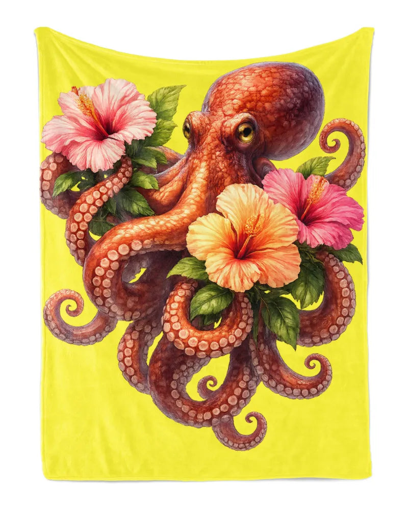 Octopus Fleece Blanket
