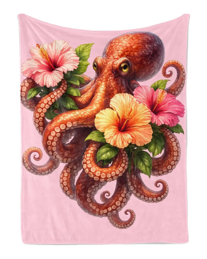 Octopus Fleece Blanket