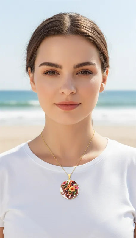 Sea Flower Necklace- Gold or Silver