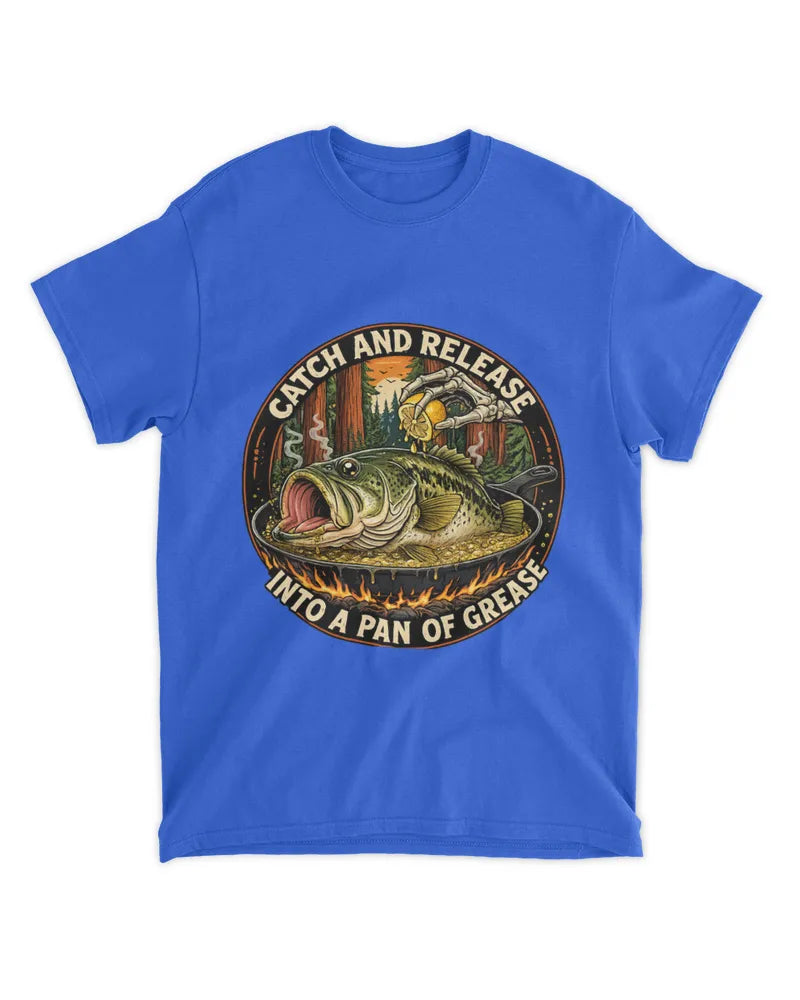 Catch and Release - Classic Cotton Fishing Tee | Angler Gift