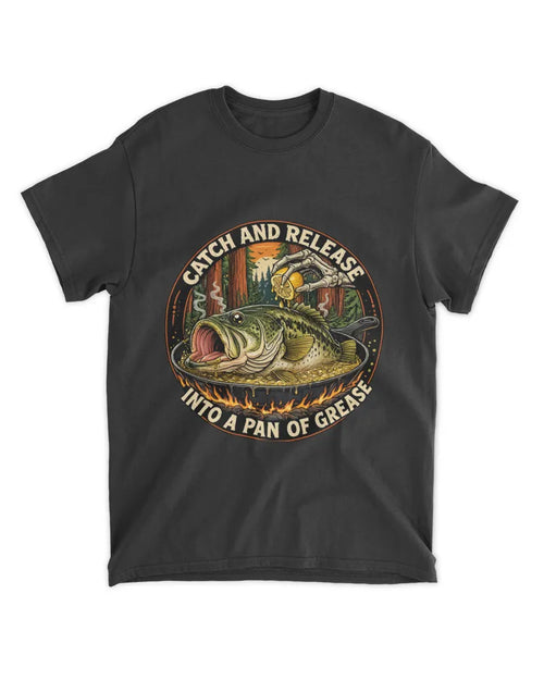 Catch and Release - Classic Cotton Fishing Tee | Angler Gift