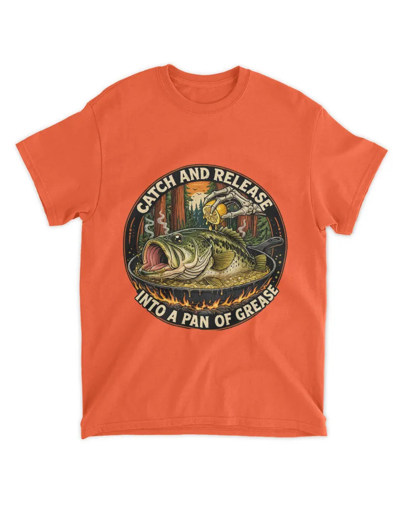Catch and Release - Classic Cotton Fishing Tee | Angler Gift