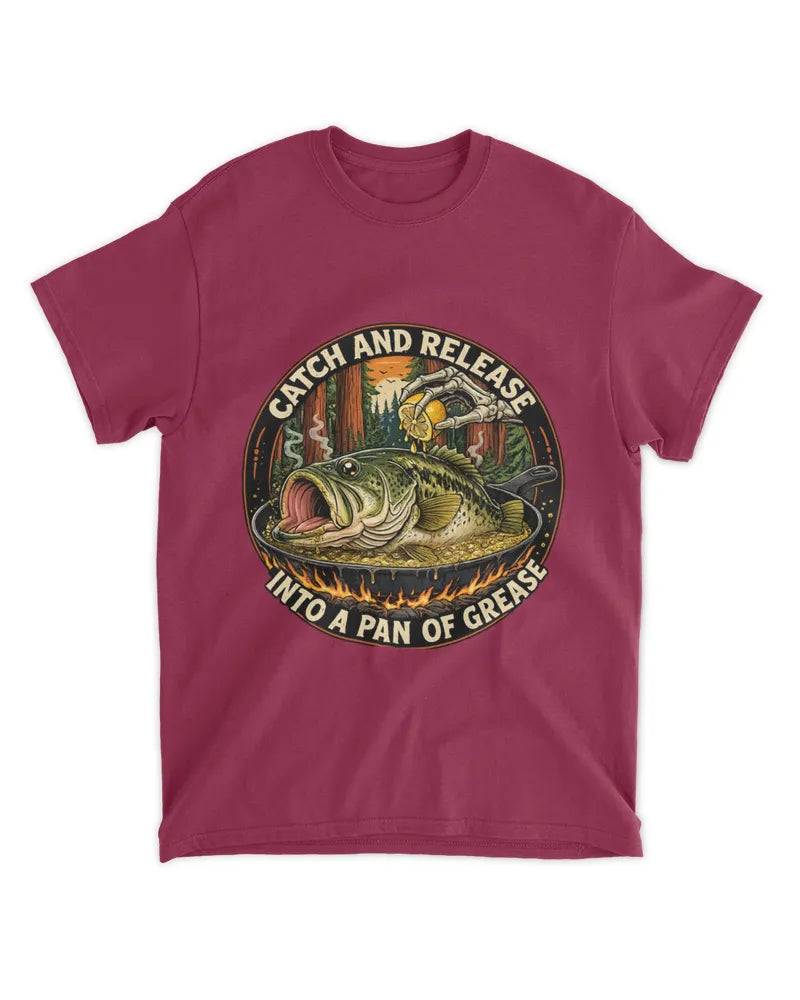 Catch and Release - Classic Cotton Fishing Tee | Angler Gift