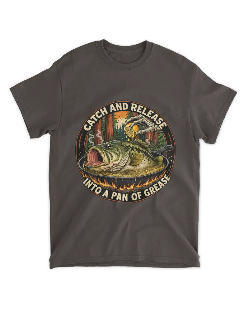 Catch and Release - Classic Cotton Fishing Tee | Angler Gift