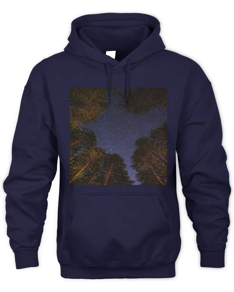 Stary Night in Redwoods - Photography by Erick - Unisex Hoodie