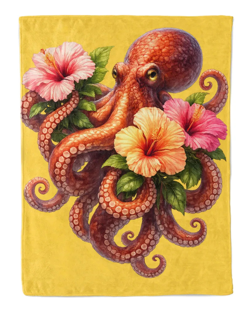 Octopus Fleece Blanket