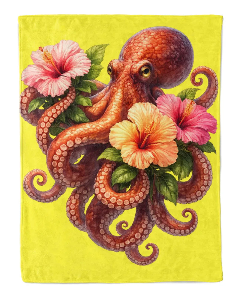 Octopus Fleece Blanket
