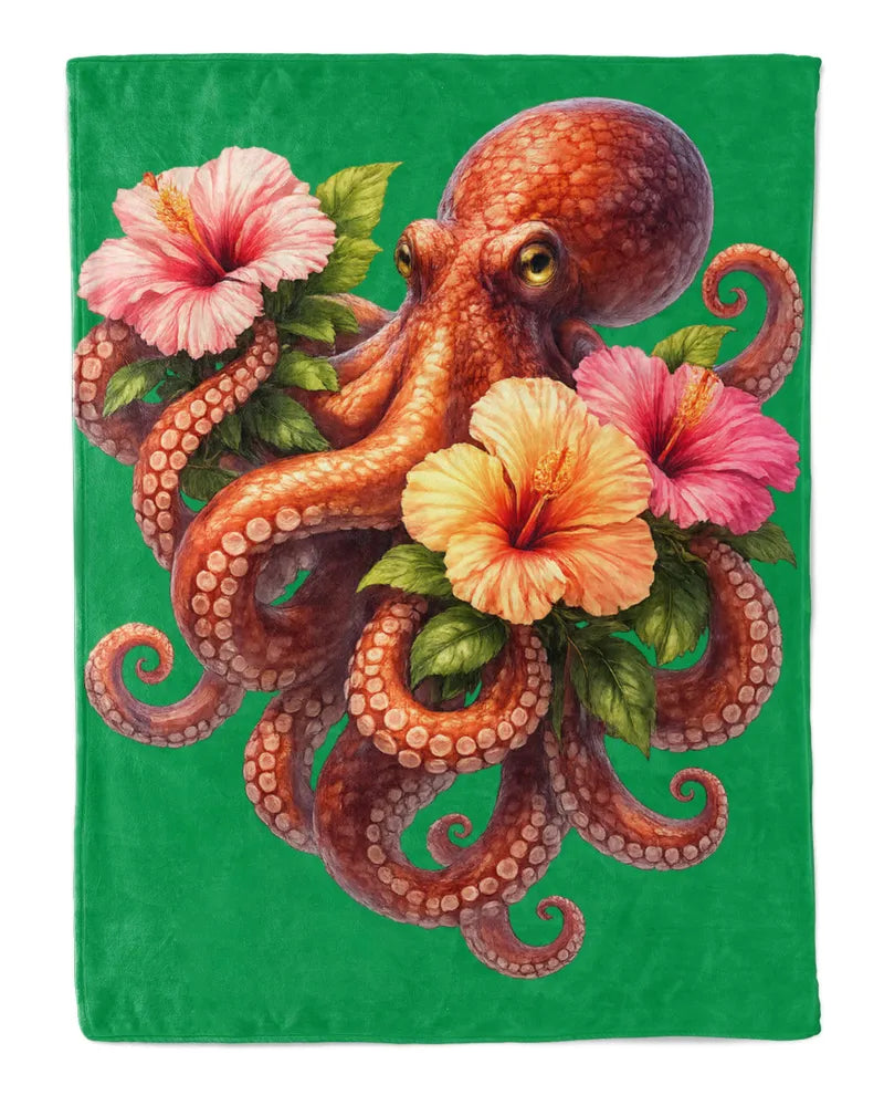 Octopus Fleece Blanket