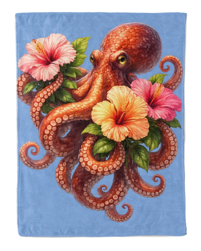 Octopus Fleece Blanket