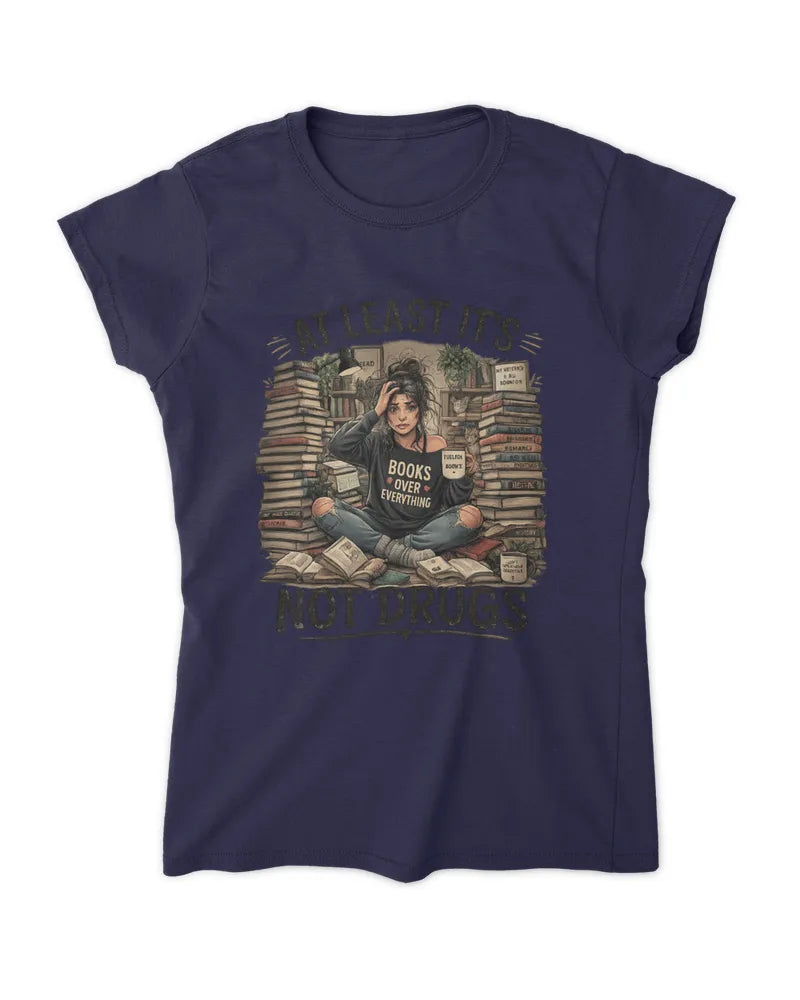 Reading Addiction | Unisex Graphic T-Shirt | Book Lover Gift