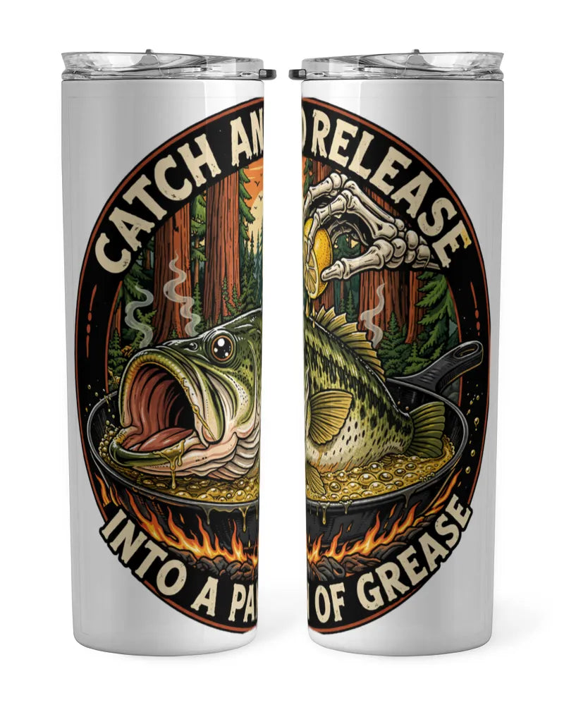Catch and Release | 20oz Travel Tumbler | Fishing Gift