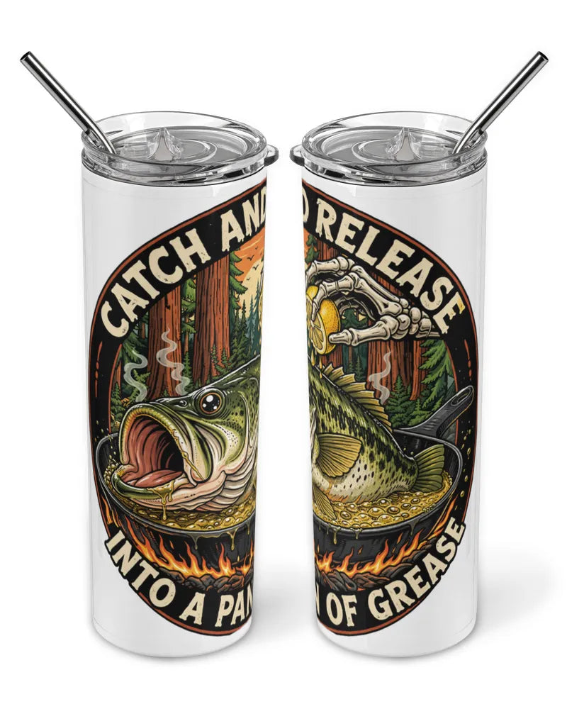 Catch and Release | 20oz Travel Tumbler | Fishing Gift